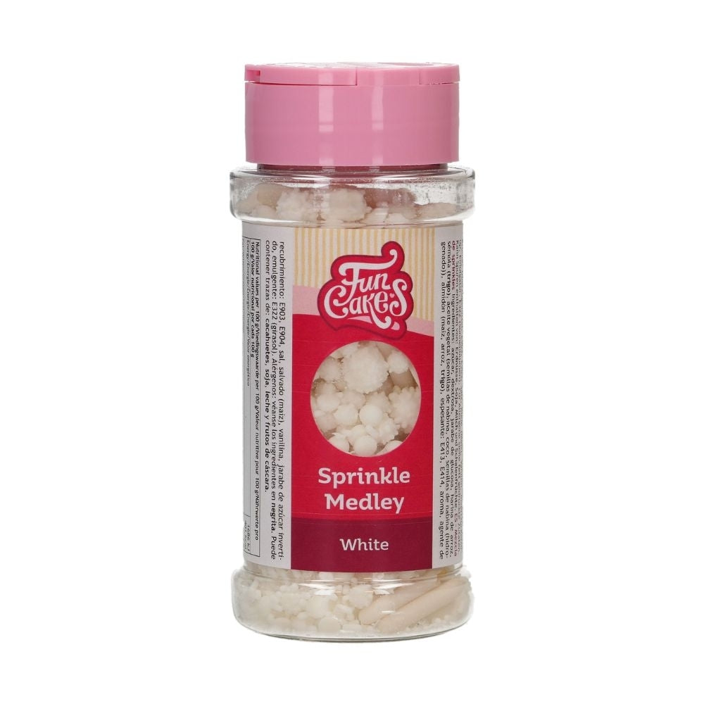 FunCakes White Sprinkle Medley 65g