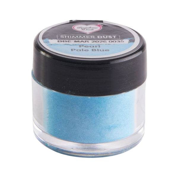 Rainbow Dust Pearl Pale Pacific Blue Blast Edible Shimmer Dust