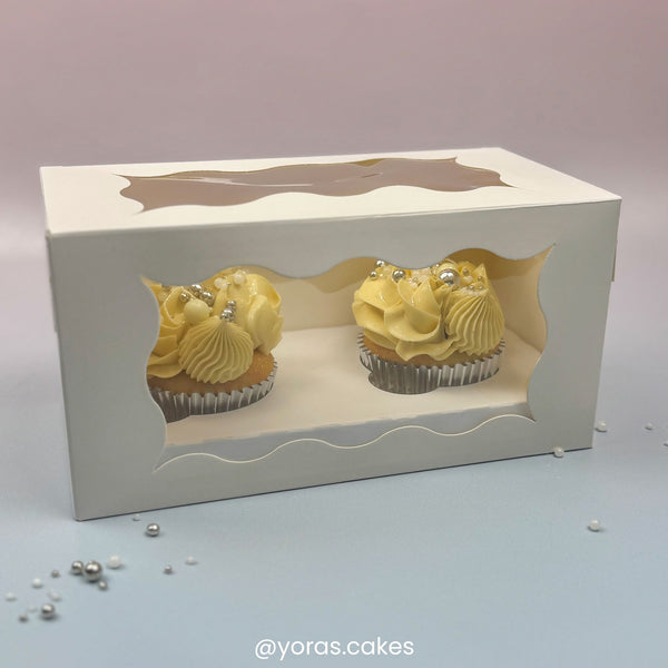 Simply Making Holds 2 White Cupcake Box With Double Window