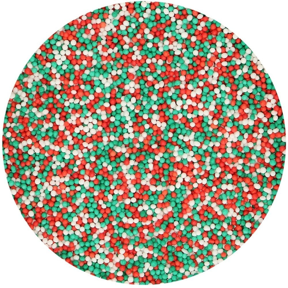 FunCakes Christmas Nonpareil Sprinkles 80g