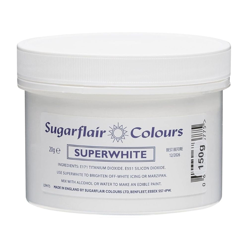Sugarflair Superwhite Icing Whitener Colouring Powder