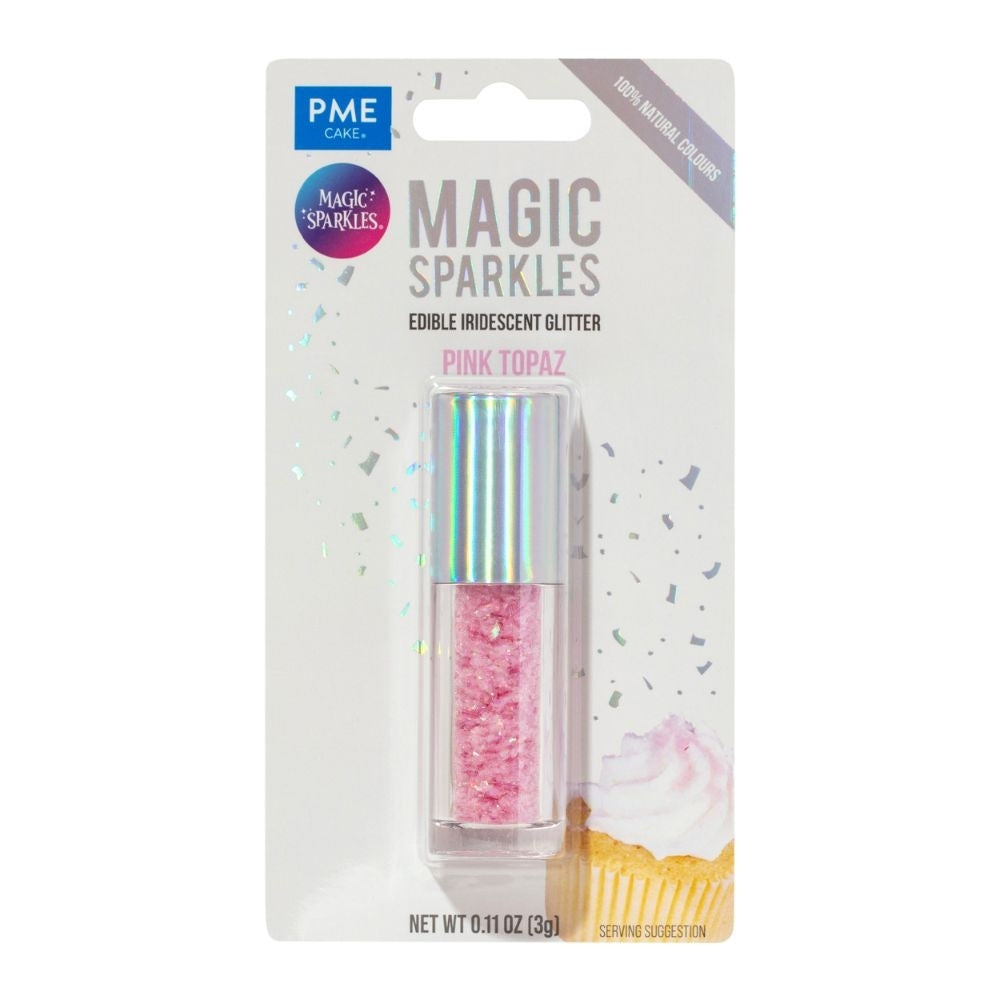 PME Pink Topaz - Edible Iridescent Glitter Magic Sparkles