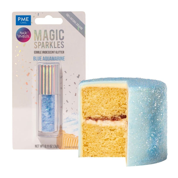 PME Blue Aquamarine - Edible Iridescent Glitter Magic Sparkles