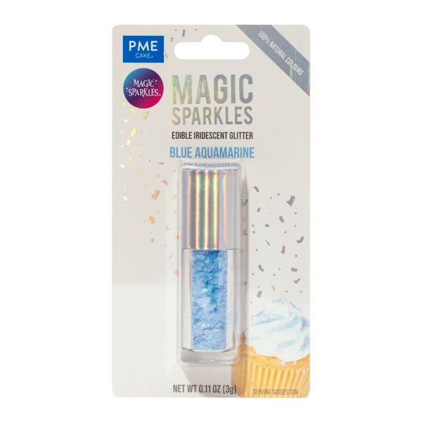 PME Blue Aquamarine - Edible Iridescent Glitter Magic Sparkles