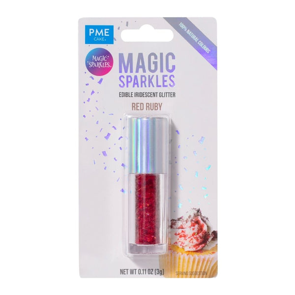 PME Red Ruby - Edible Iridescent Glitter Magic Sparkles