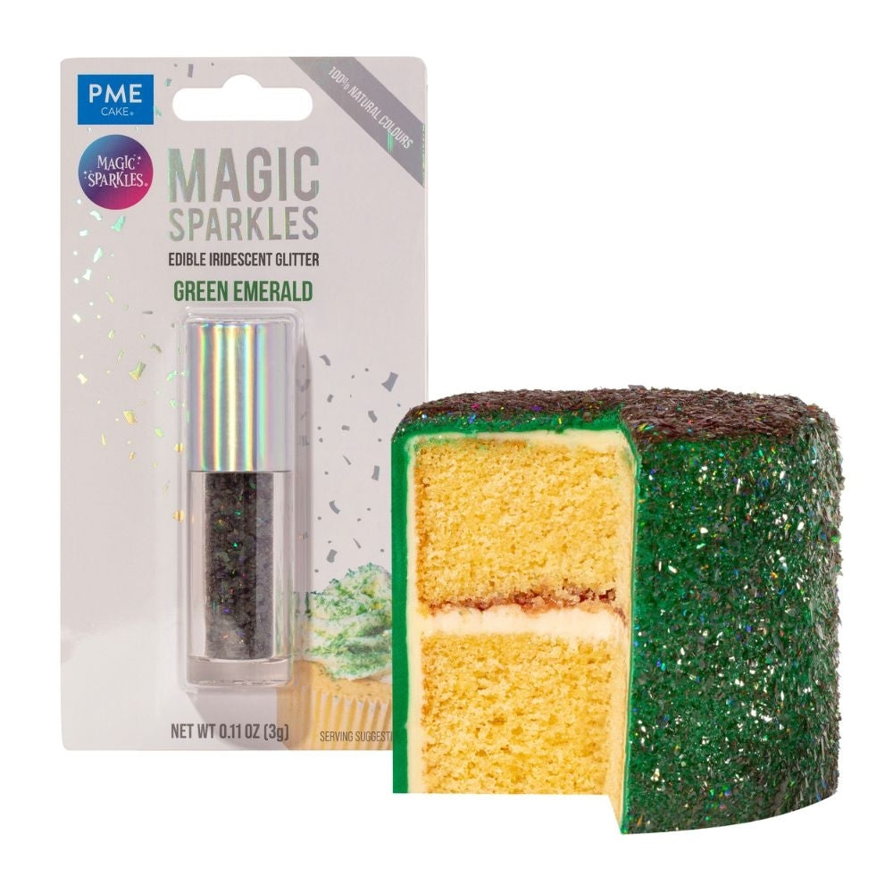 PME Green Emerald - Edible Iridescent Glitter Magic Sparkles
