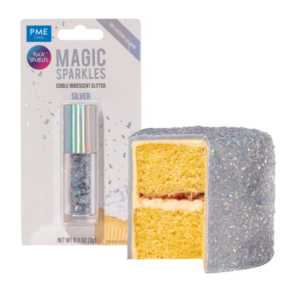 PME Silver - Edible Iridescent Glitter Magic Sparkles