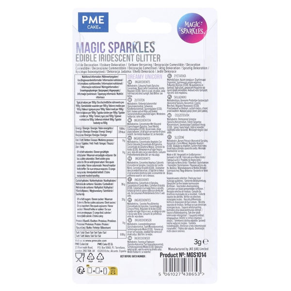 PME Dreamy Unicorn - Edible Iridescent Glitter Magic Sparkles