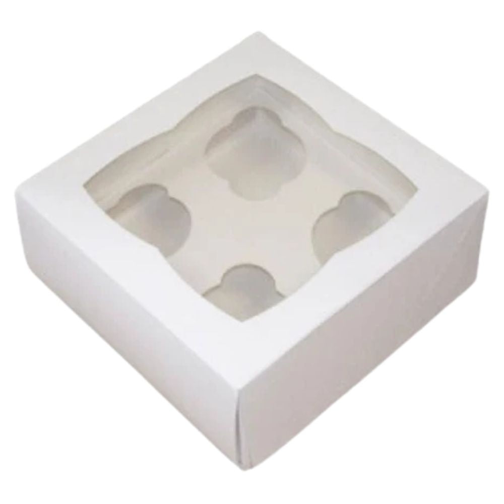 Simply Making Holds 4 White Premium Cupcake Box