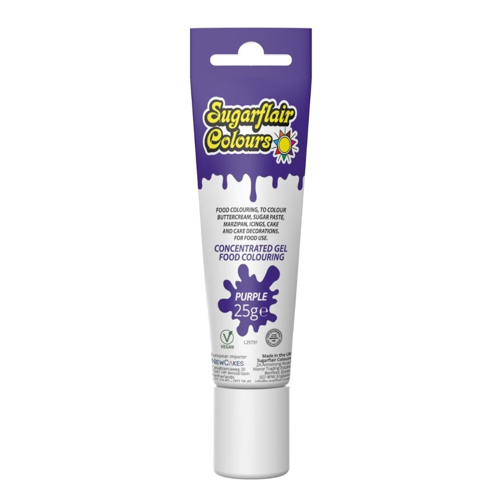 Sugarflair Purple Tube Gel Colour 25g
