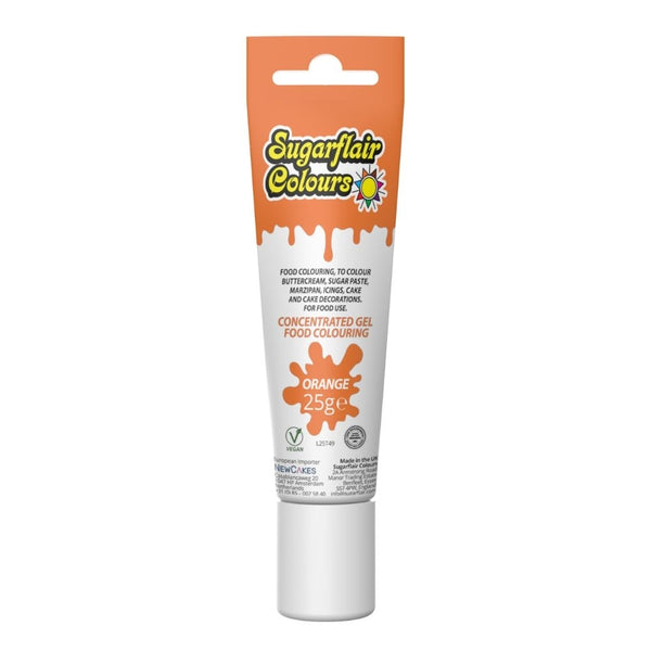 Sugarflair Orange Tube Gel Colour 25g