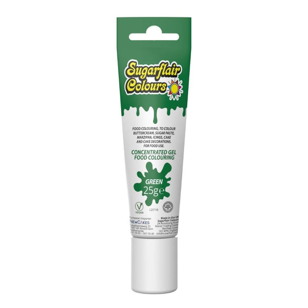 Sugarflair Green Tube Gel Colour 25g