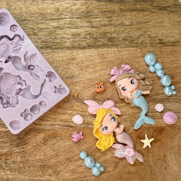 Karen Davies Mermaids Silicone Mould