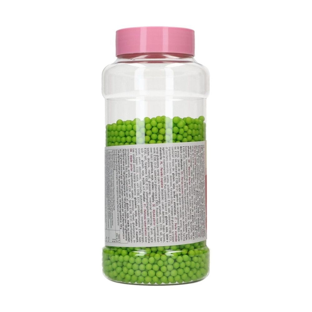 FunCakes 5mm Green Soft Pearls 500g