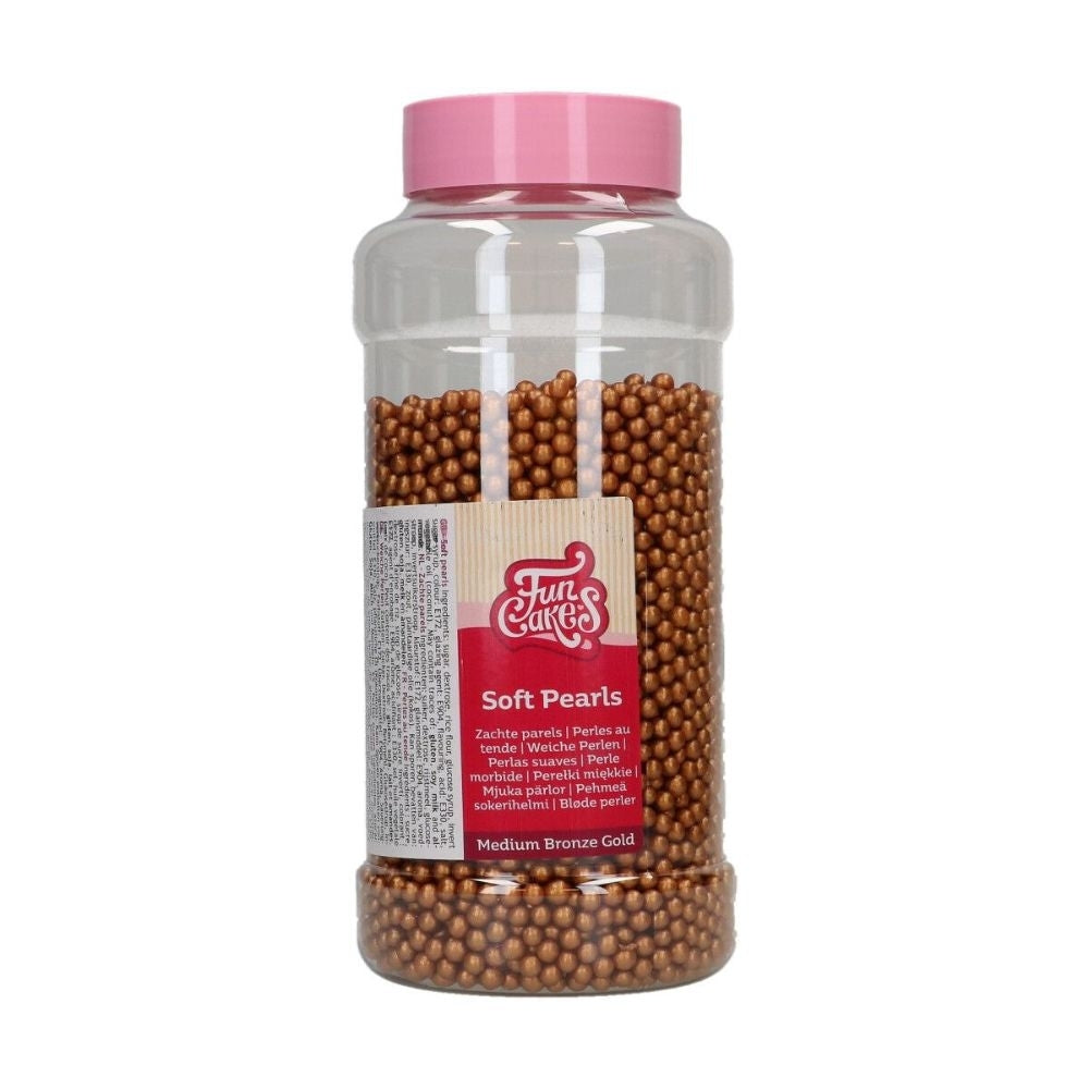 FunCakes 5mm Bronze Gold Soft Pearls 500g