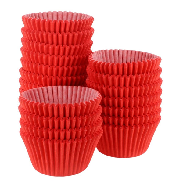Doric Cake Craft Red Muffin Baking Cases