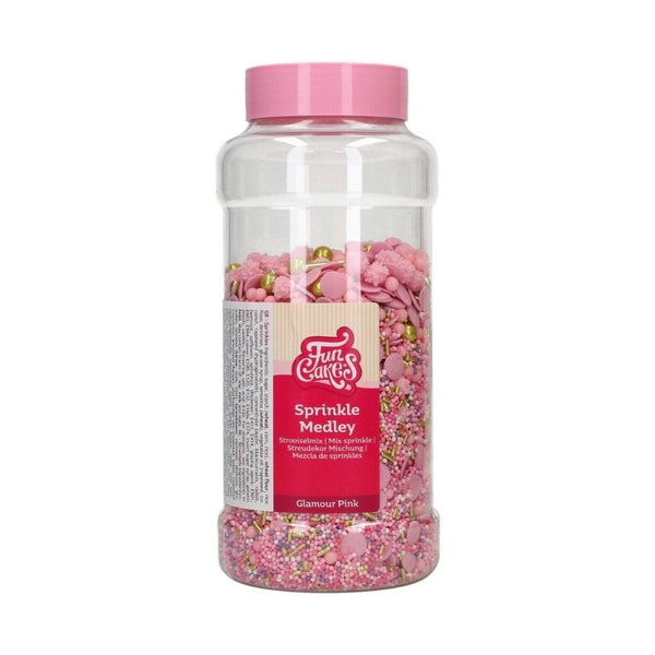 FunCakes Glamour Pink Sprinkle Medley 600g