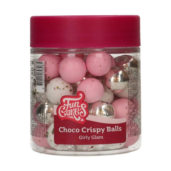 FunCakes Girly Glam Choco Crispy Balls 130g