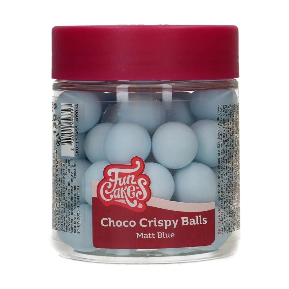 FunCakes Vintage Blue Choco Crispy Balls 130g