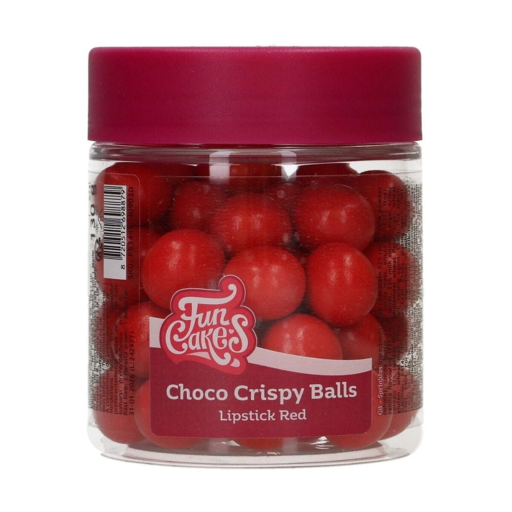 FunCakes Lipstick Red Choco Crispy Balls 130g