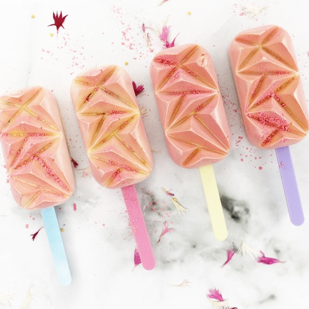 Simply Making Yellow Pastel Cakesicle Sticks x 10