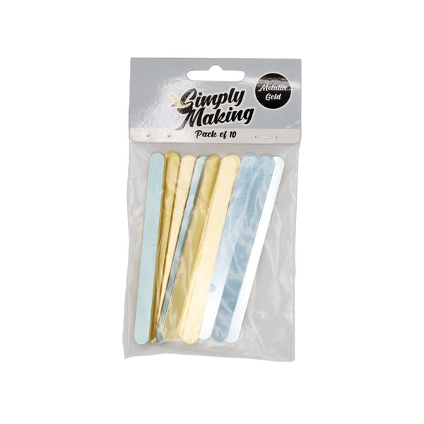 Simply Making Gold Metallic Cakesicle Sticks x 10