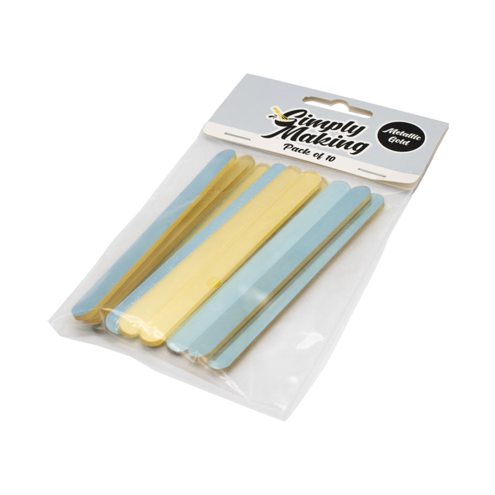Simply Making Gold Metallic Cakesicle Sticks x 10
