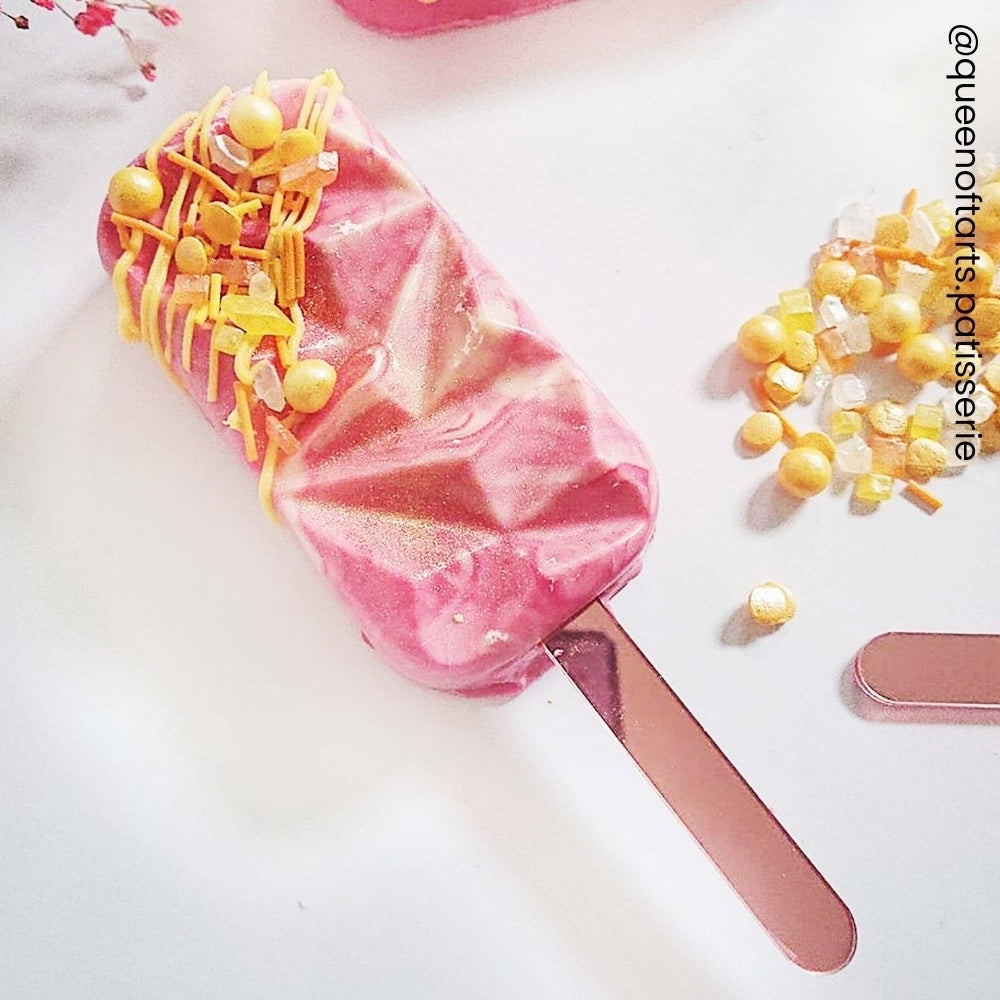 Simply Making Rose Gold Metallic Cakesicle Sticks x 10