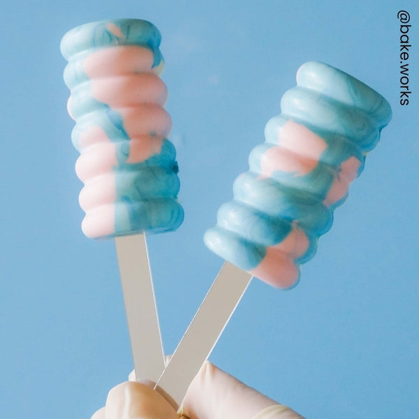 Simply Making Silver Metallic Cakesicle Sticks x 10