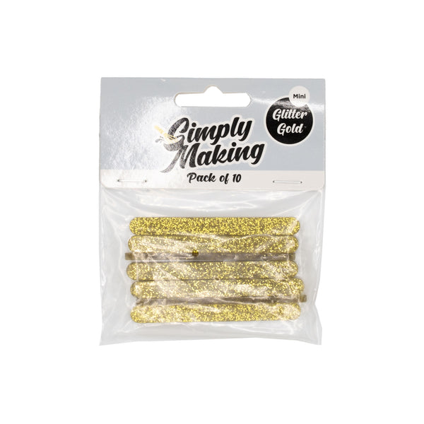 Simply Making Gold Glitter Cakesicle Sticks x 10