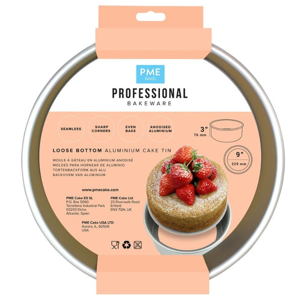 PME 3 Inch Deep Loose Bottom Cake Pan