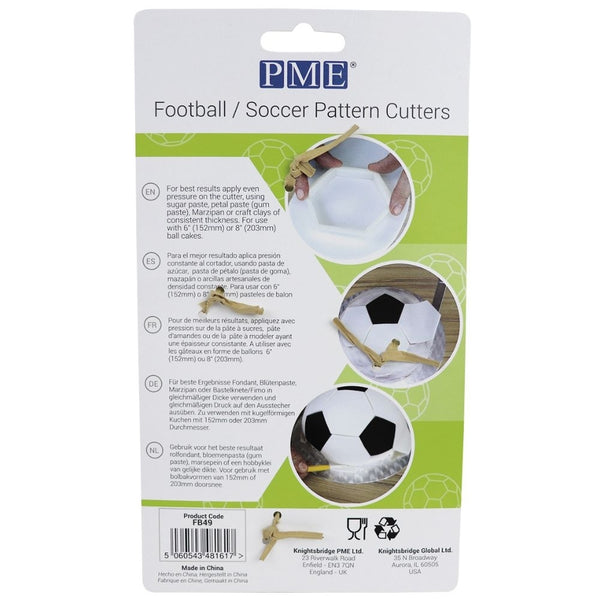 PME Football Pattern Cutters - Set of 4
