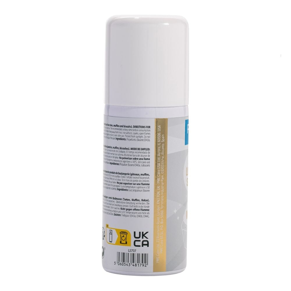 PME White Edible Lustre Spray Icing Colouring 100ml