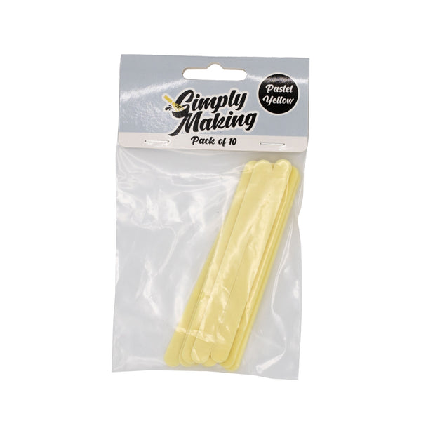 Simply Making Yellow Pastel Cakesicle Sticks x 10
