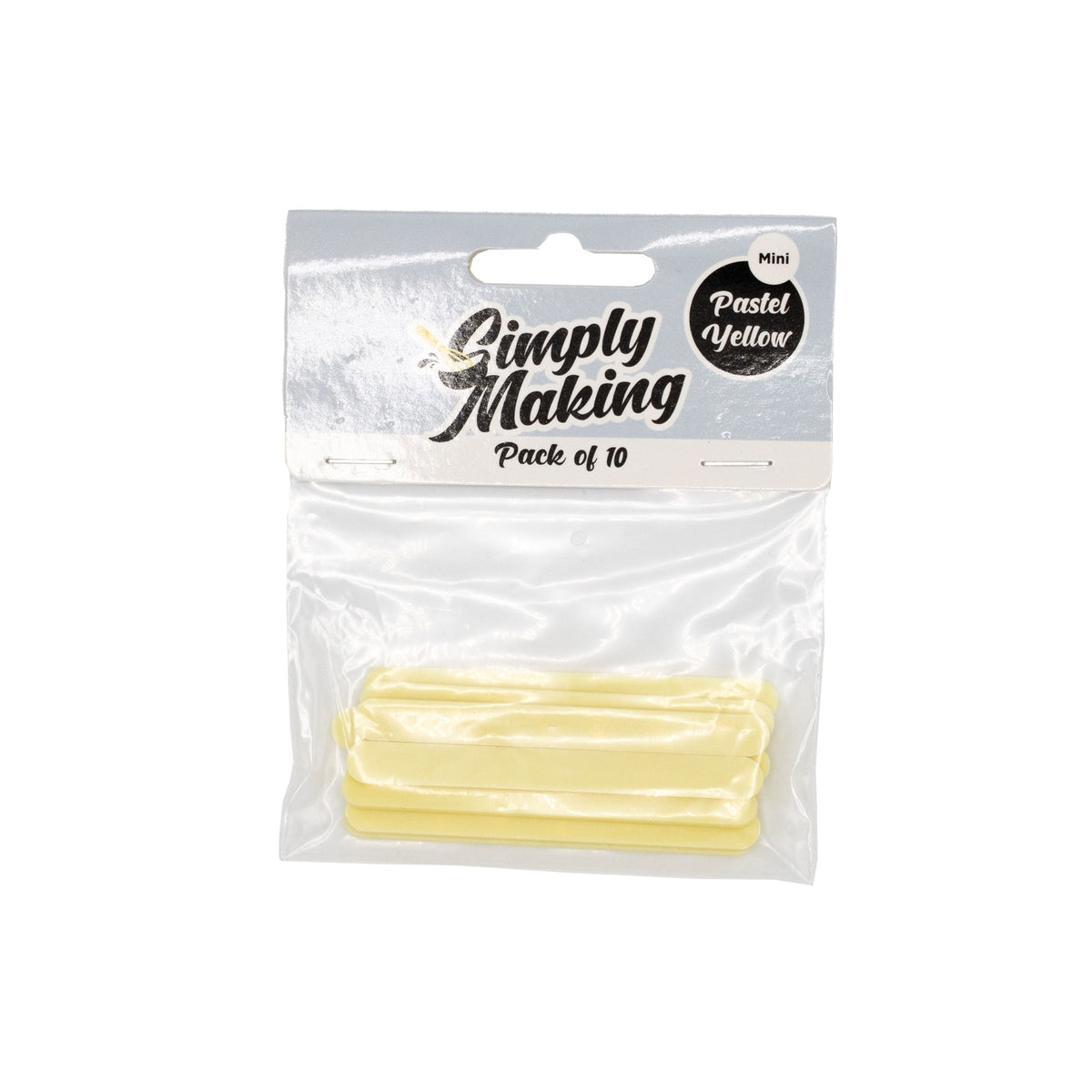 Simply Making Yellow Pastel Cakesicle Sticks x 10
