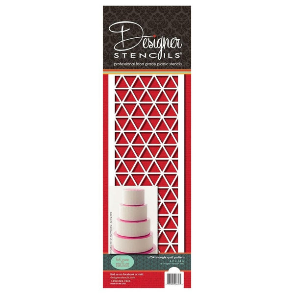 Designer Stencils Triangle Quilt Pattern Stencil