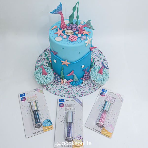 PME Pink Topaz - Edible Iridescent Glitter Magic Sparkles