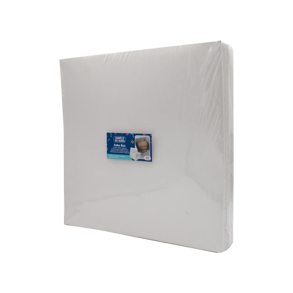 Simply Making White Square Cake Box - 6" Deep