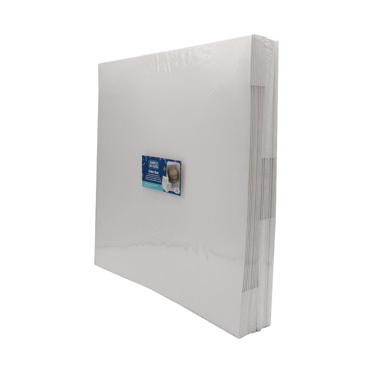 Simply Making White Square Cake Box - 6" Deep