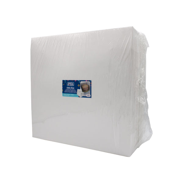 Simply Making White Square Cake Box - 6" Deep