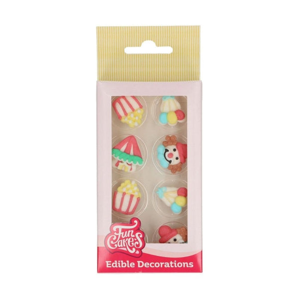 FunCakes Circus Sugar Decorations Set Of 8