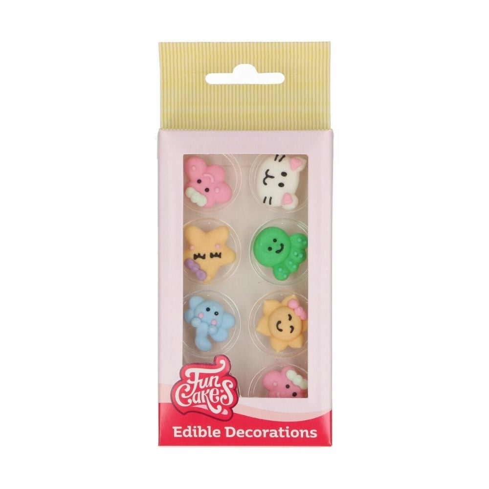 FunCakes Kawaii Sugar Decorations Set Of 8