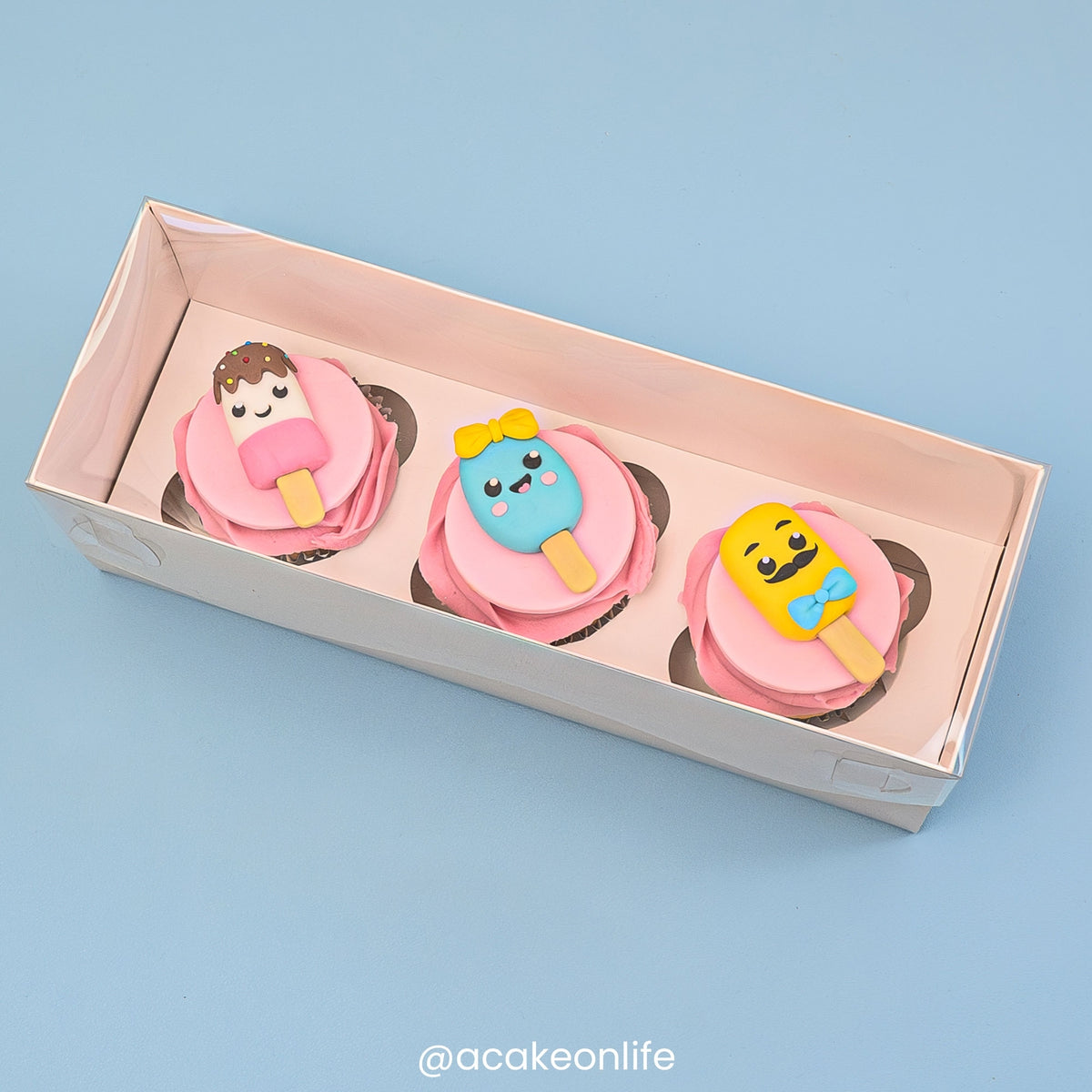 Simply Making Holds 3 Cupcake Box With Full Clear Lid - Pack Of 2