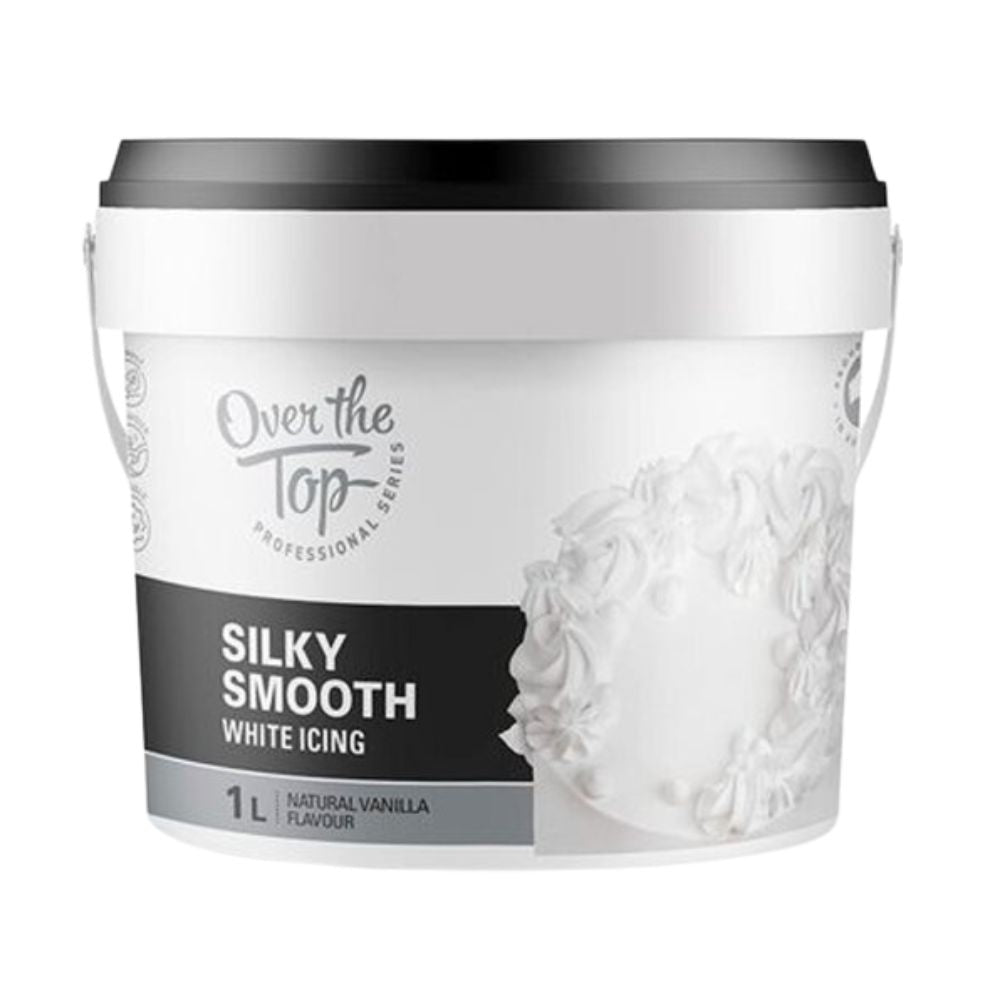 Over The Top LOW DATE - White - Silky Smooth Icing 1 Litre - Over The Top [JULY 2026]