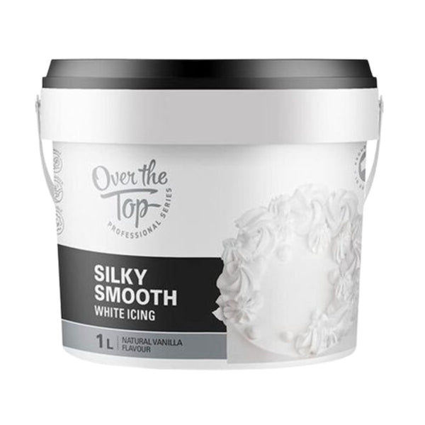Over The Top LOW DATE - White - Silky Smooth Icing 1 Litre - Over The Top [JULY 2026]
