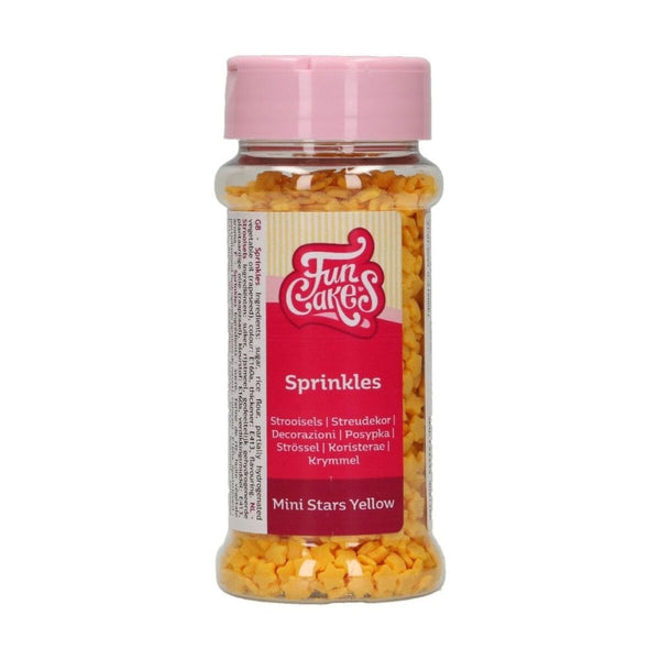 FunCakes Yellow Mini Stars Sprinkles 60g