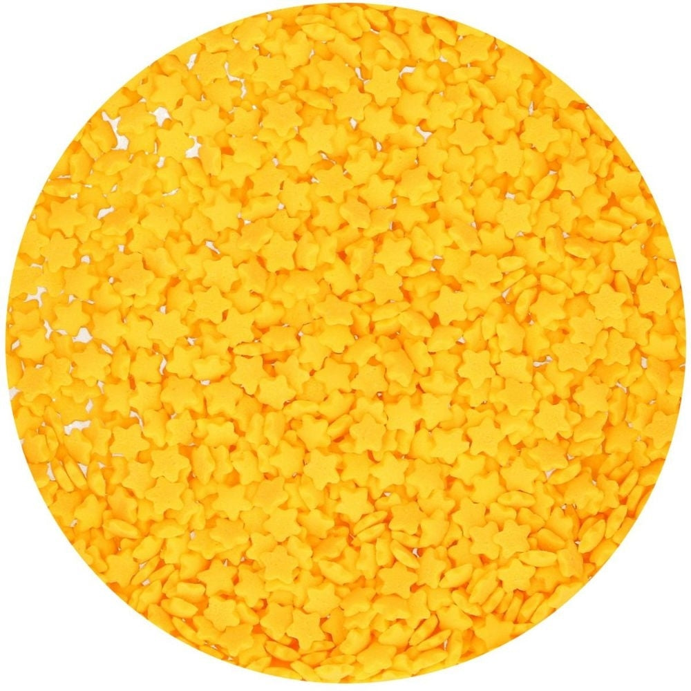 FunCakes Yellow Mini Stars Sprinkles 60g