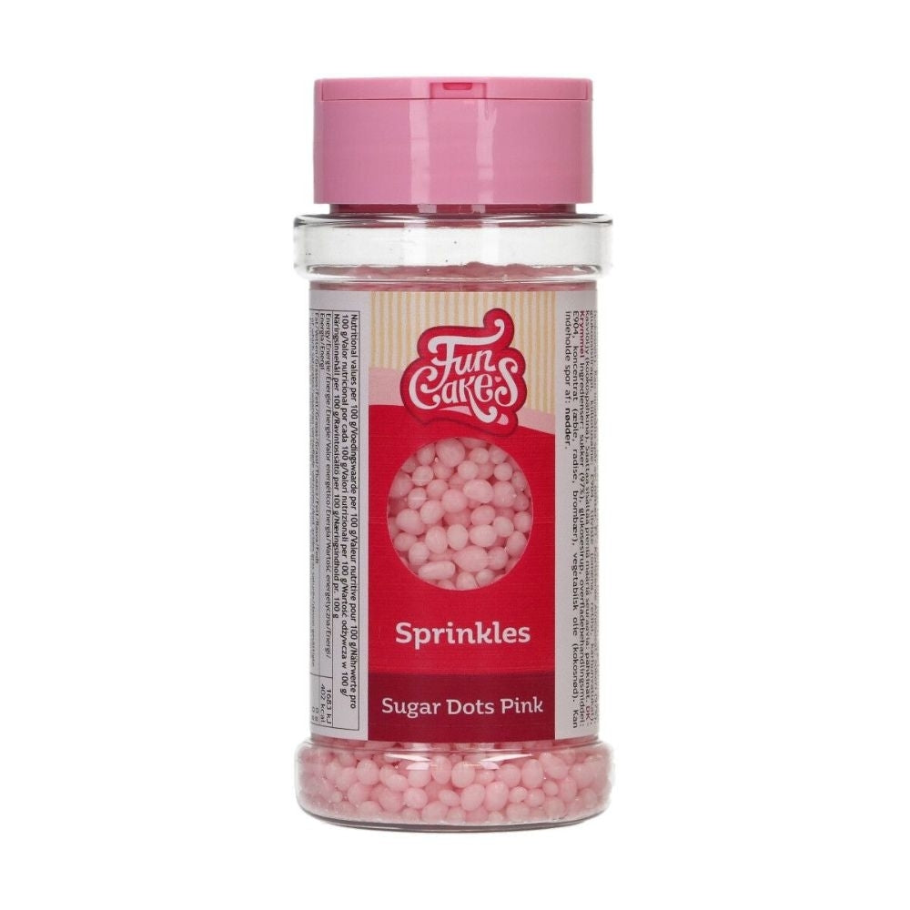 FunCakes Pink Sugar Dots Sprinkles 80g