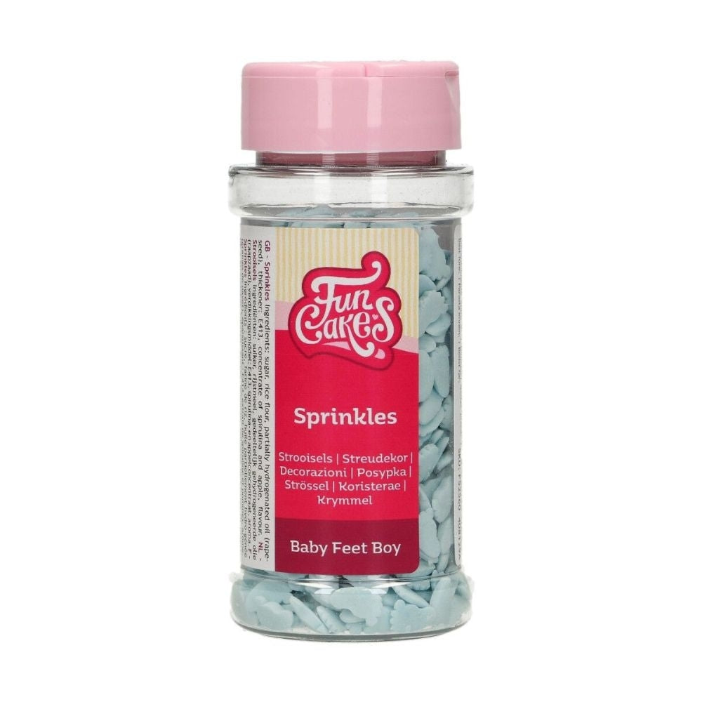 FunCakes Blue Baby Feet Sprinkles 55g