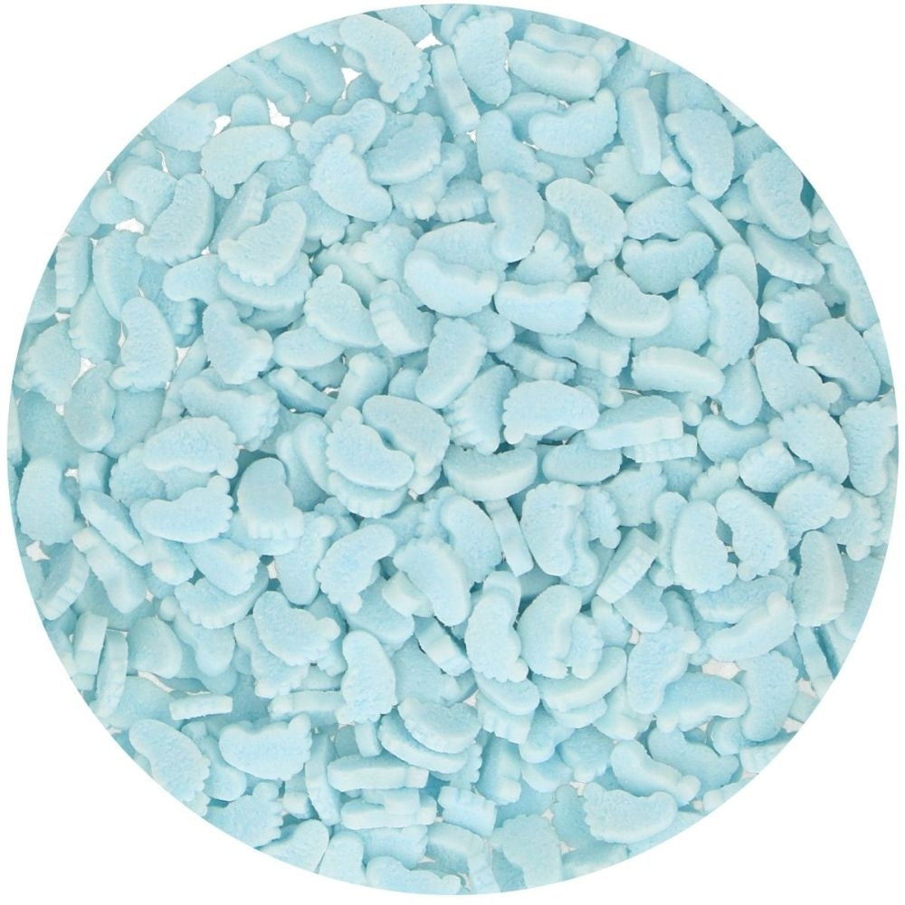 FunCakes Blue Baby Feet Sprinkles 55g